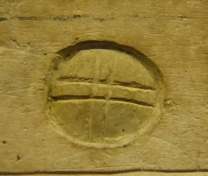 Solar disc on a stele